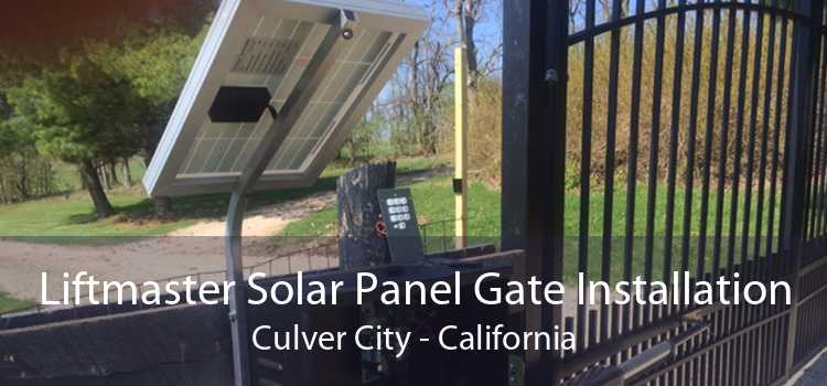 Liftmaster Solar Panel Gate Installation Culver City - California