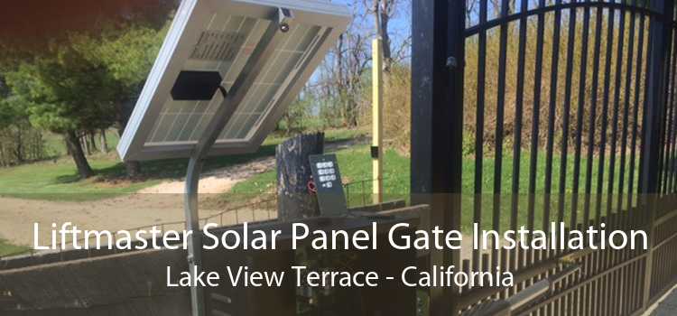 Liftmaster Solar Panel Gate Installation Lake View Terrace - California