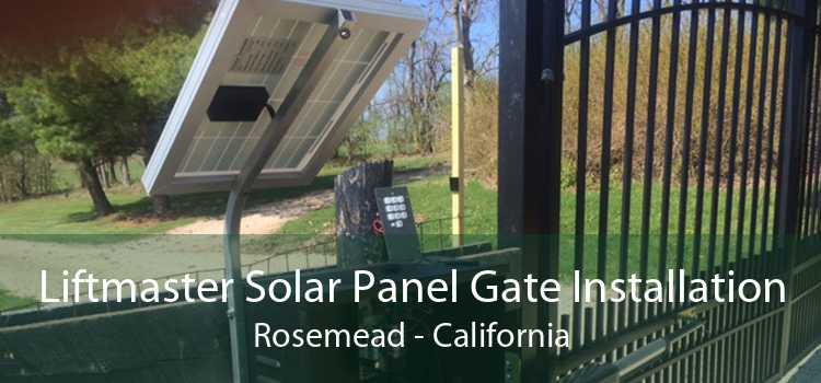 Liftmaster Solar Panel Gate Installation Rosemead - California