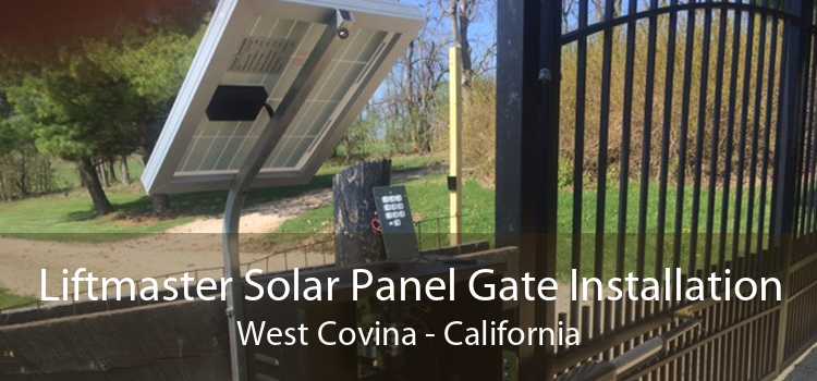 Liftmaster Solar Panel Gate Installation West Covina - California