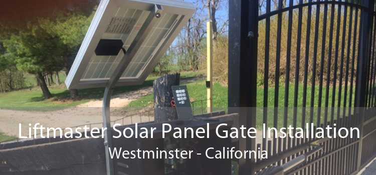 Liftmaster Solar Panel Gate Installation Westminster - California
