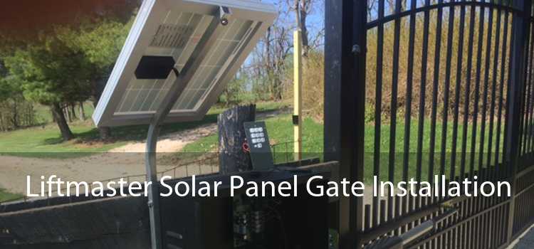 Liftmaster Solar Panel Gate Installation 
