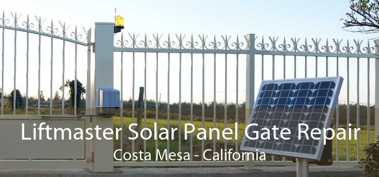 Liftmaster Solar Panel Gate Repair Costa Mesa - California